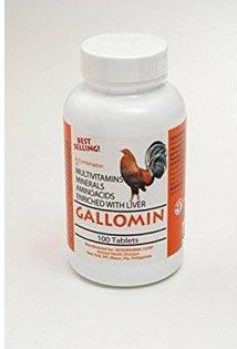 Thuốc Gallomin bổ xugn vitamin và khoáng chất cho gà chọi